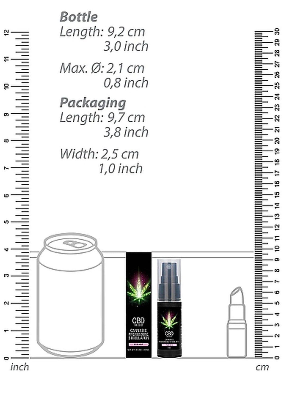 Profumo ai feromoni CBD Cannabis 15 ml 9 cm | Pharmquests