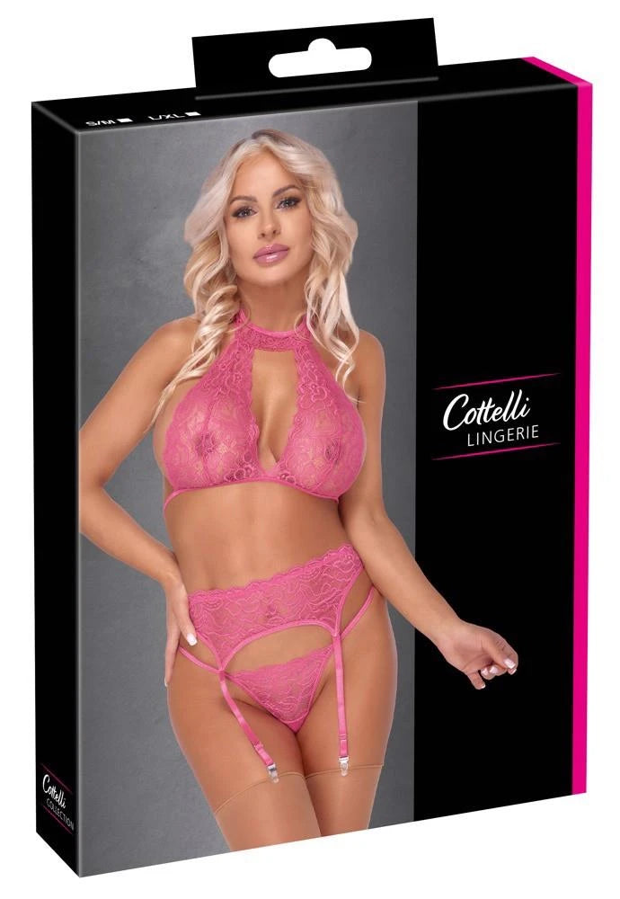 Ensemble Soutien-Gorge Porte-Jarretelles S/M