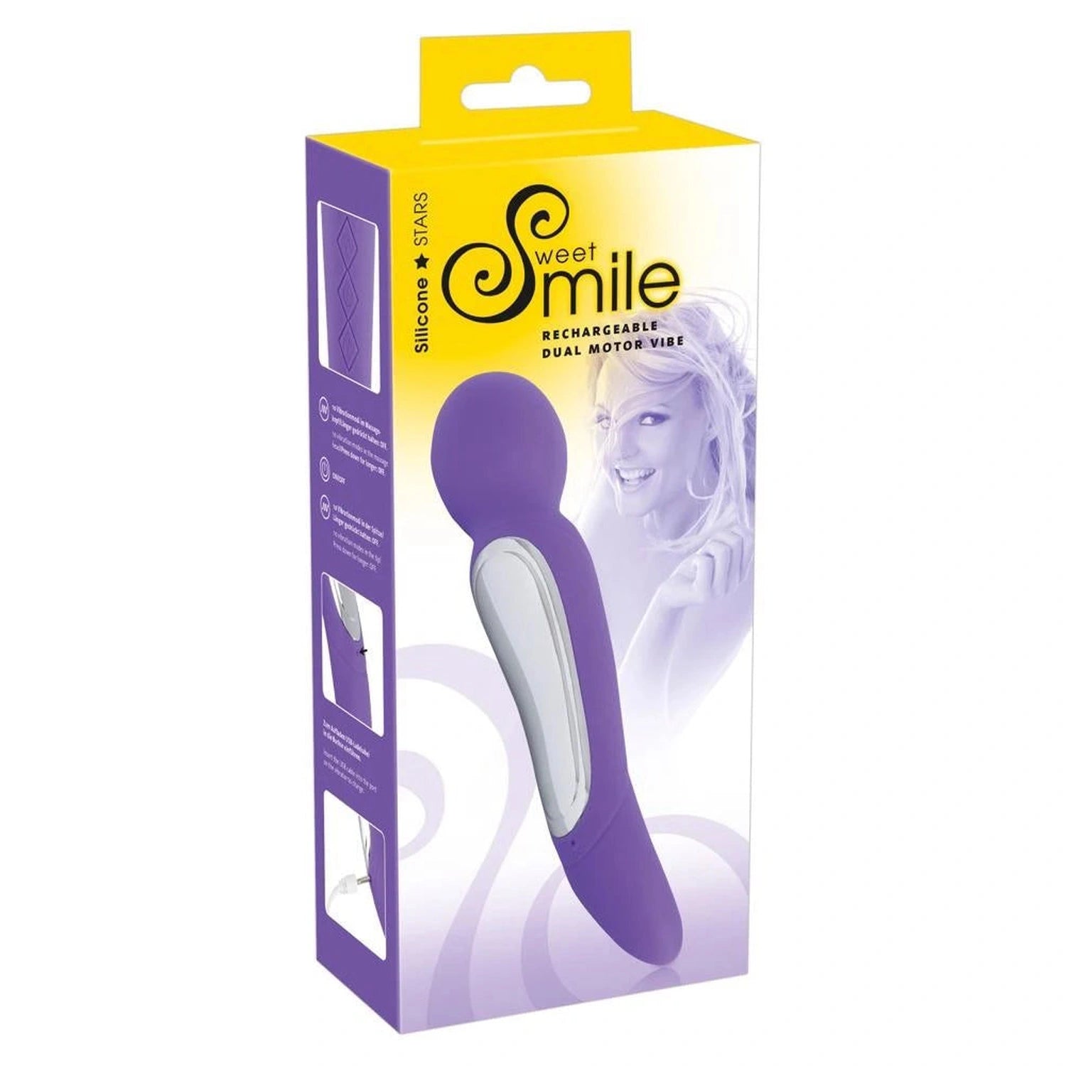 Vibromasseur rechargeable double moteur