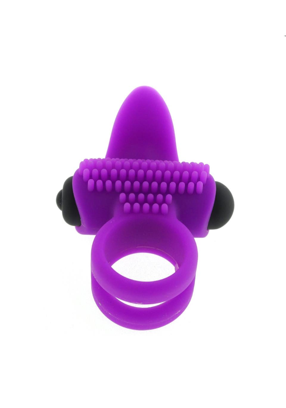 Anneau vibrant - Balle Anneau élastique.Fonction:1.Silicone médical. Violet