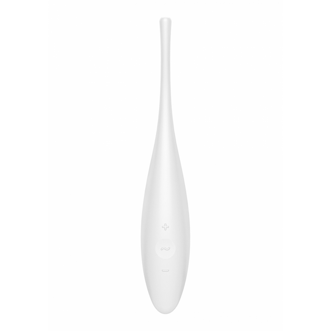 Vibratore classico Twirling Tip 8 funzioni – controllo da app, bianco | Satisfyer