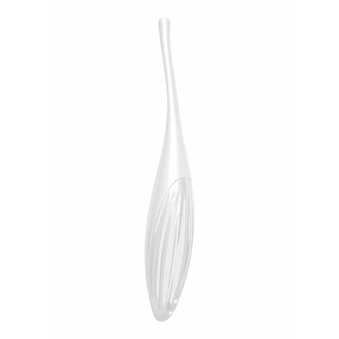 Classic vibrator Twirling Tip 8 functions – app-controlled, white | Satisfyer