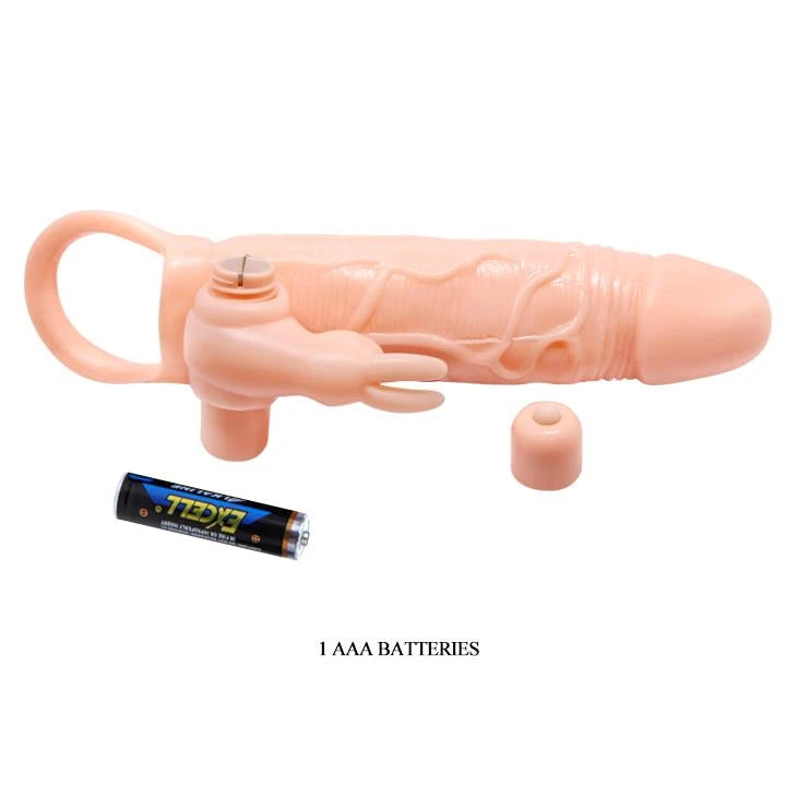 Penishülle Brave Vibraton 10 Funktionen – vibrierend, hautfarben | Pretty Love