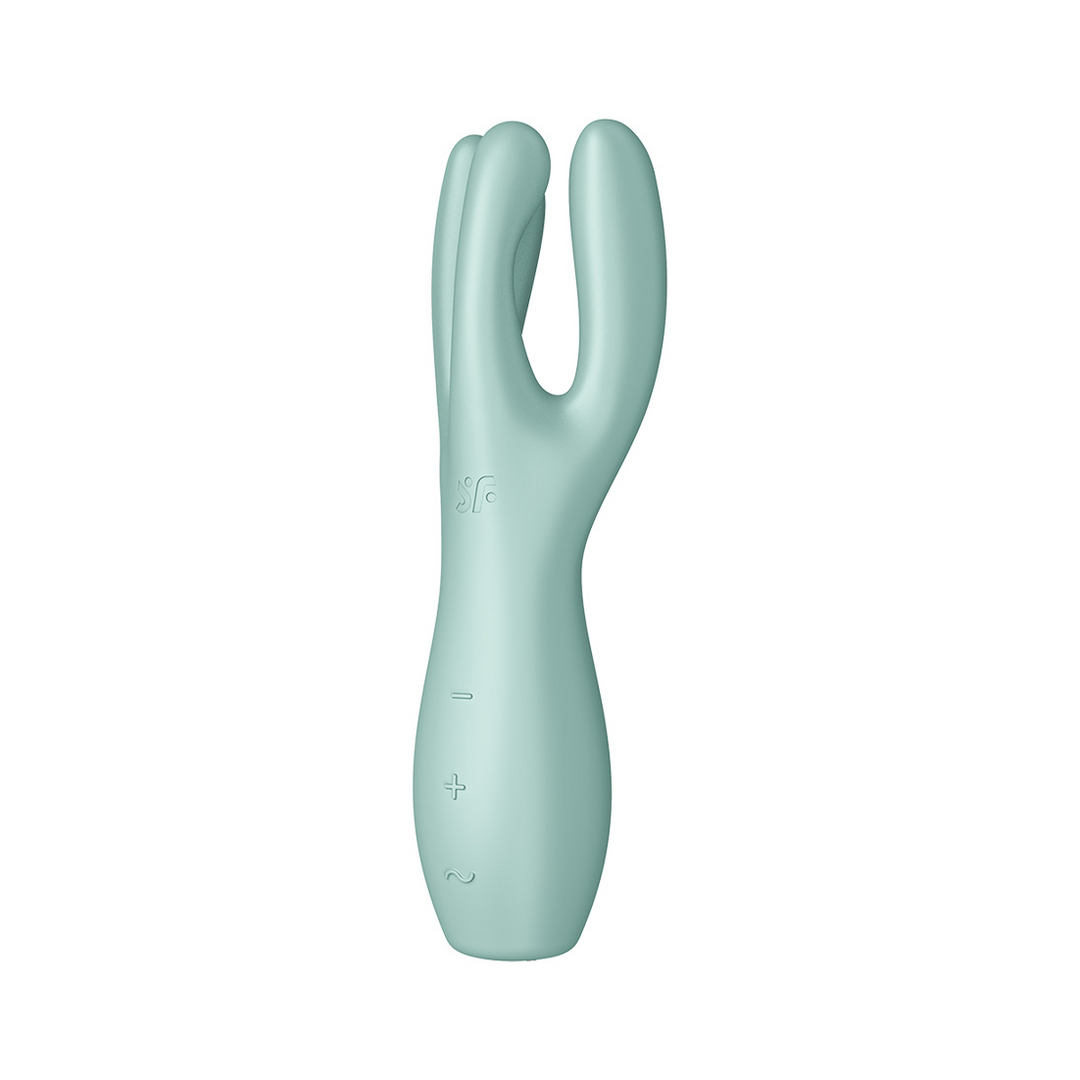 Classic vibrator Threesome 3 Lay 12 functions – green | Satisfyer