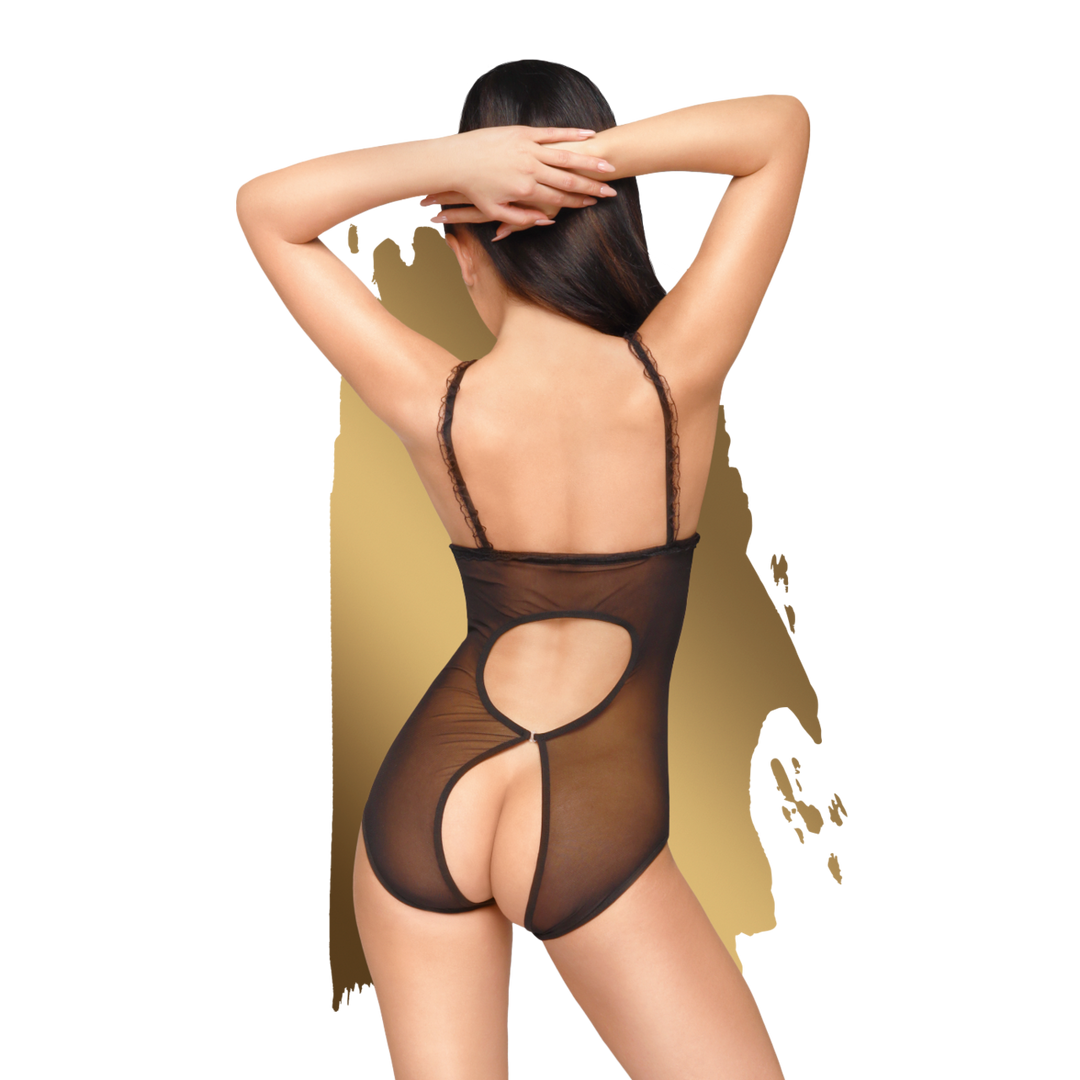Body Turned Playsuit – nero | Penthouse