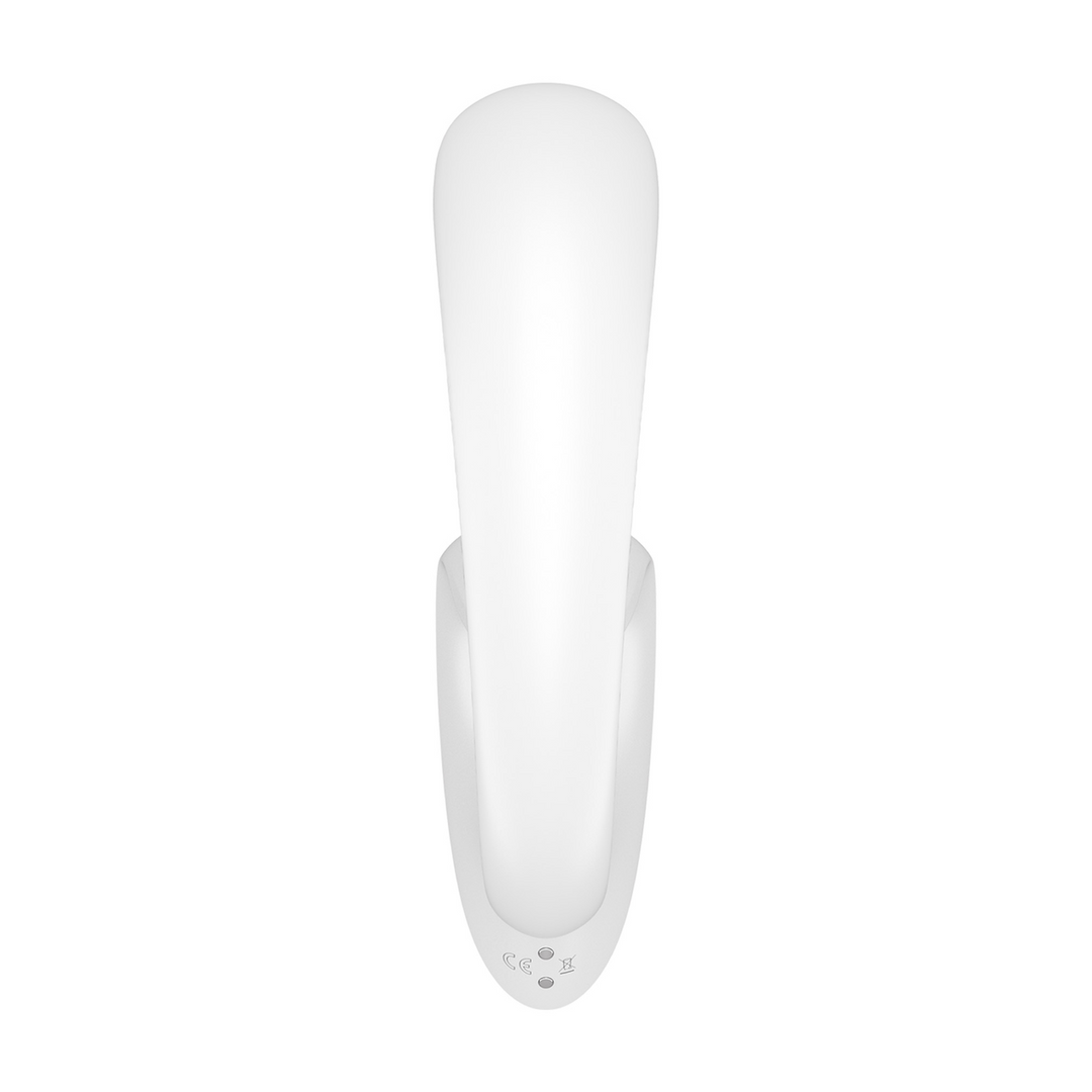 Vibrador rabbit Goddess 1 15.2 cm – blanco | Satisfyer