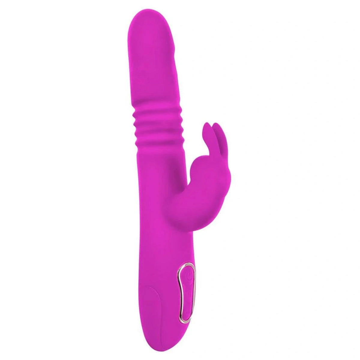 Rabbit vibrator Pearl 10 functions – rechargeable, thrusting, pink | Sweet Smile