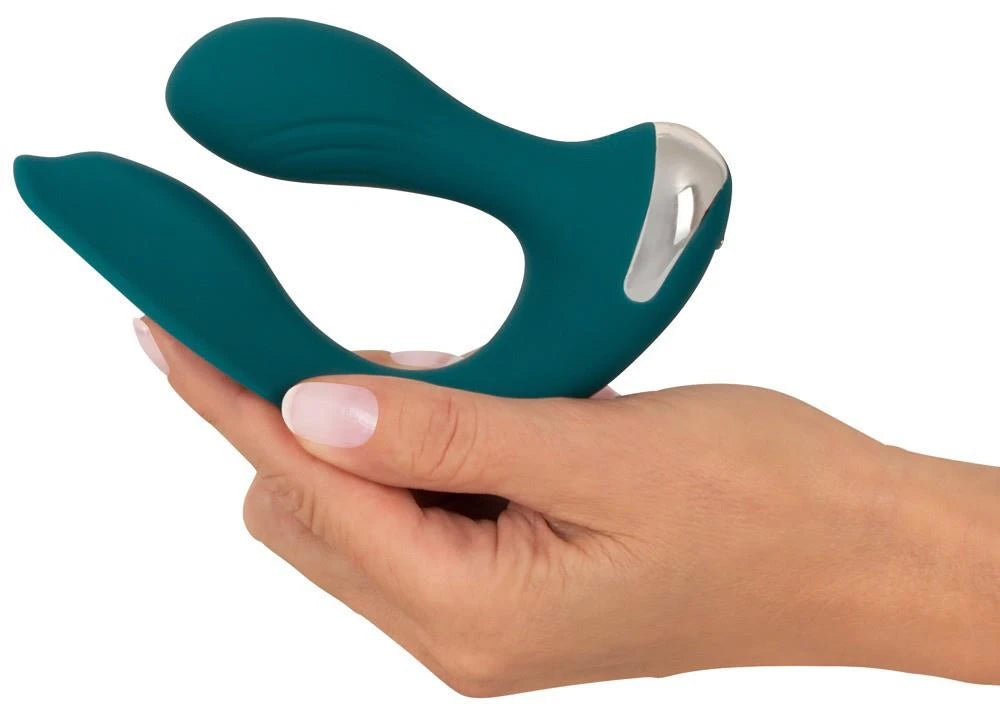 Anal vibrator 10.7 cm – remote control, turquoise | Sweet Smile
