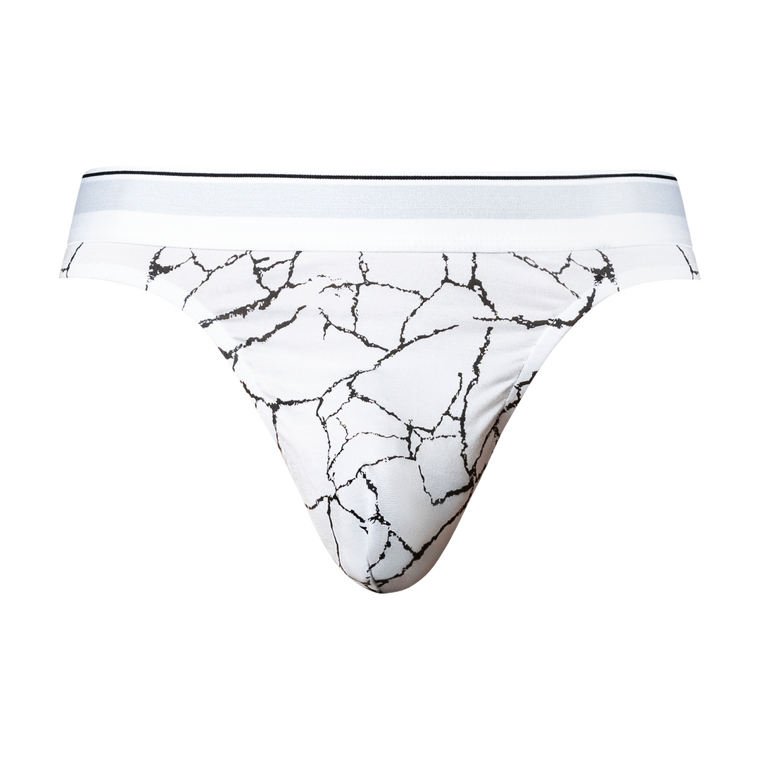 Tanga de homem Marble – branca 412299BWSM | Male Power