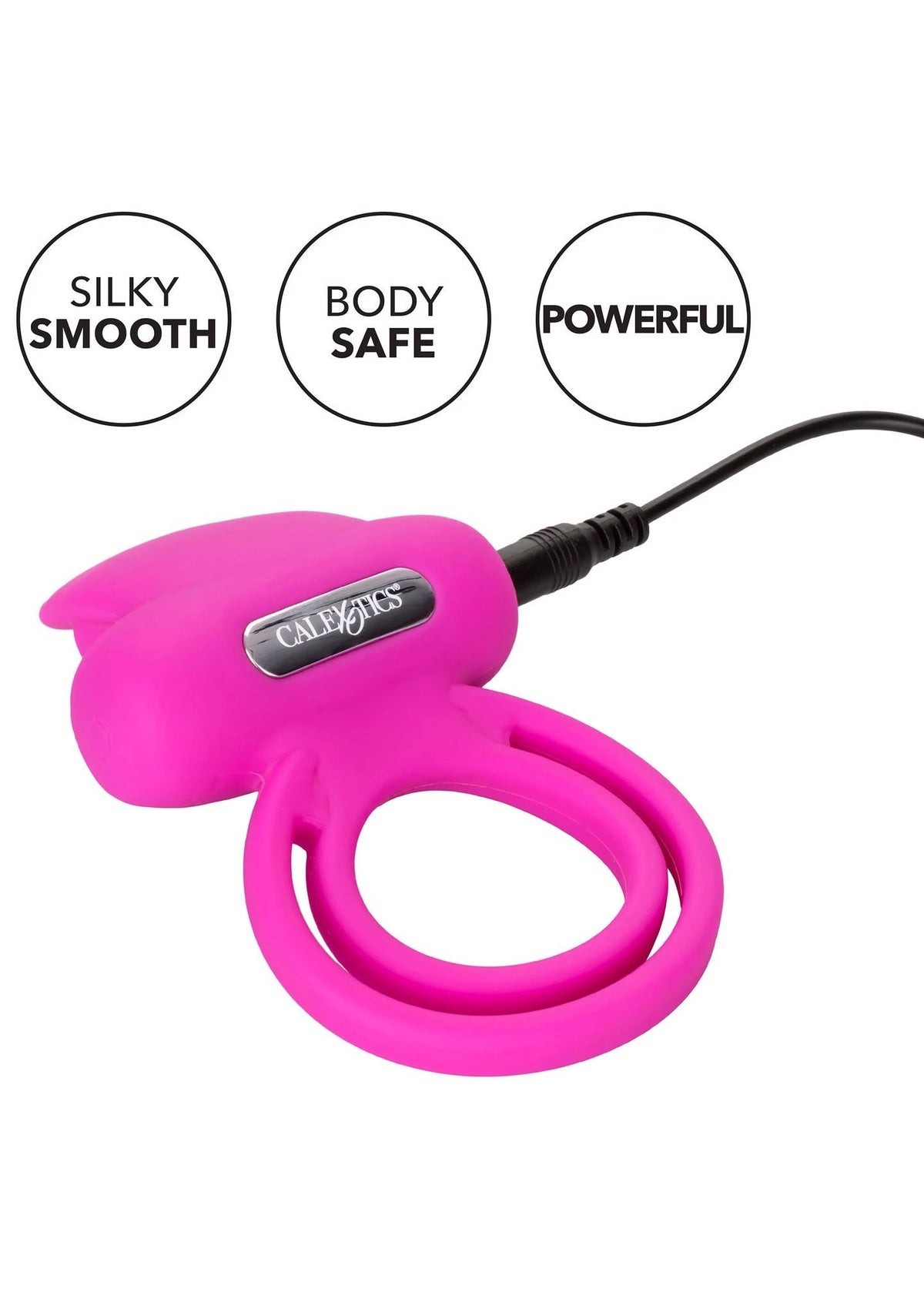 Klitoris-Stimulator Flicker Enhancer 7 Funktionen – mit Fernbedienung, doppelt, rosa | Calexotics
