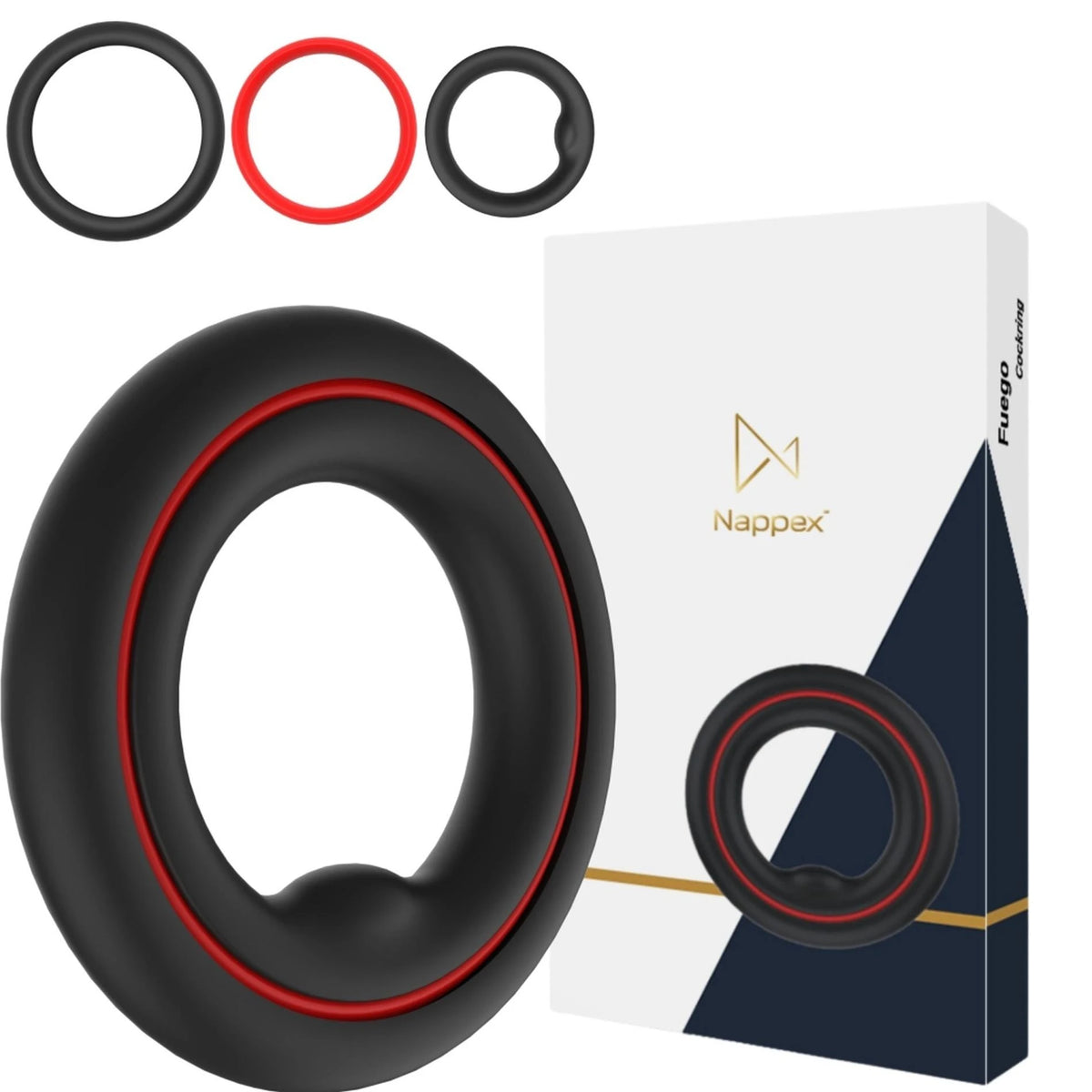 Péniszgyűrű Fuego Cockrings 10 Languages | Nappex