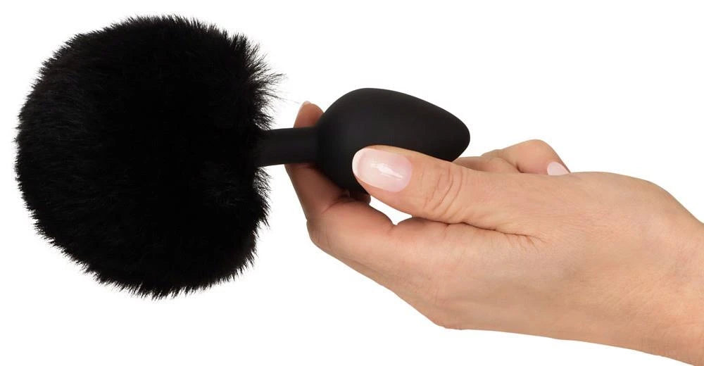 Plug anale fluffy tail 14.2 cm – nero