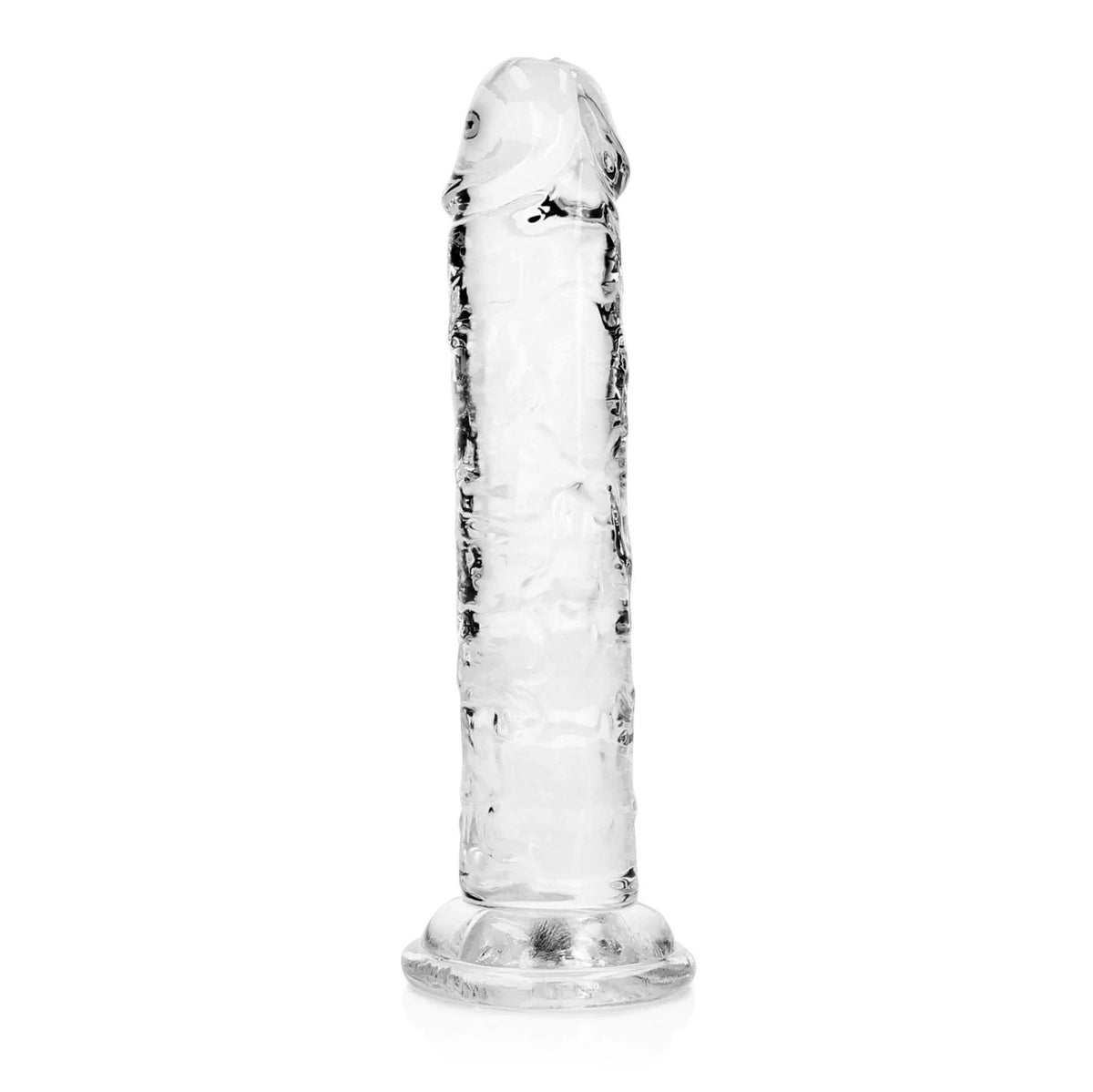 Dildo realistico Straight – con ventosa, trasparente 4.9 cm | RealRock