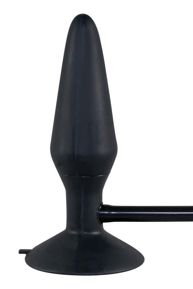 Plug anale True 15 cm – gonfiabile, nero