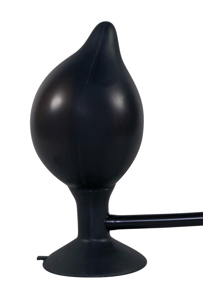 Plug anale True 15 cm – gonfiabile, nero