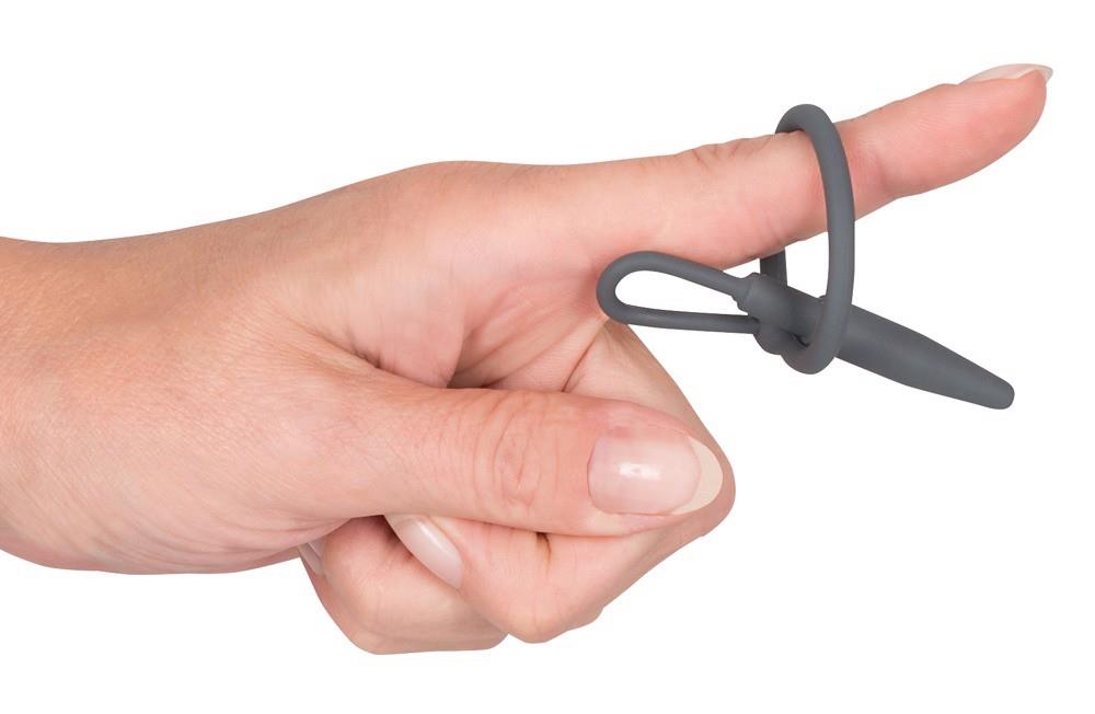 Obturateur de pénis avec anneau de gland