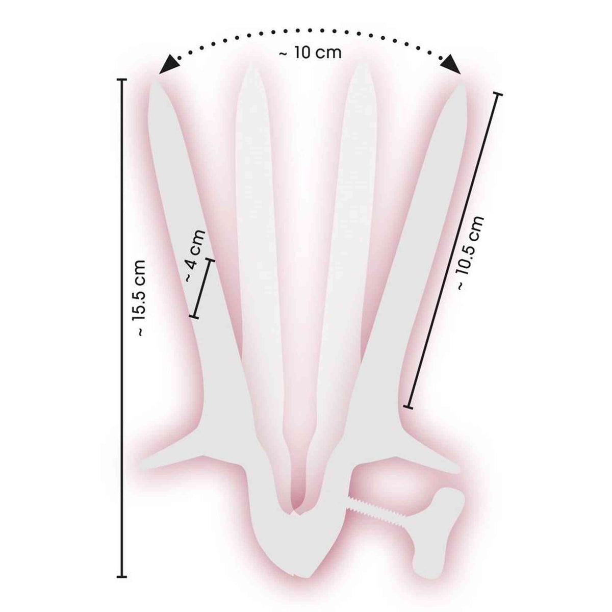 Accesorio de juego médico Speculum – plateado | fetish Collection