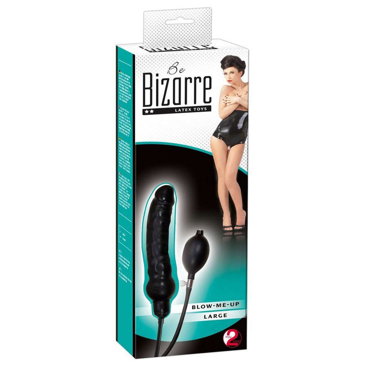Dildo realista Be Bizarre Blow 25 cm – preto