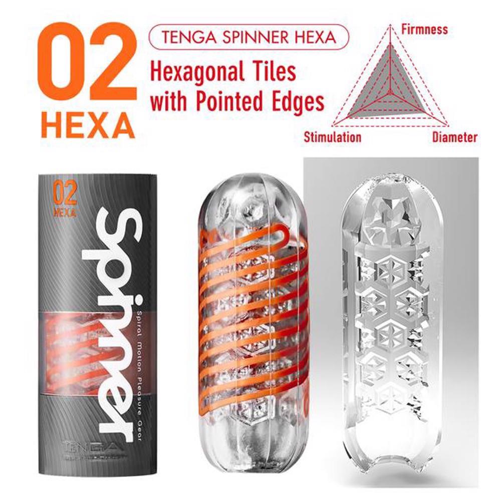 Masturbatore Spinner Shell 13 cm – trasparente 05343150000 | TENGA