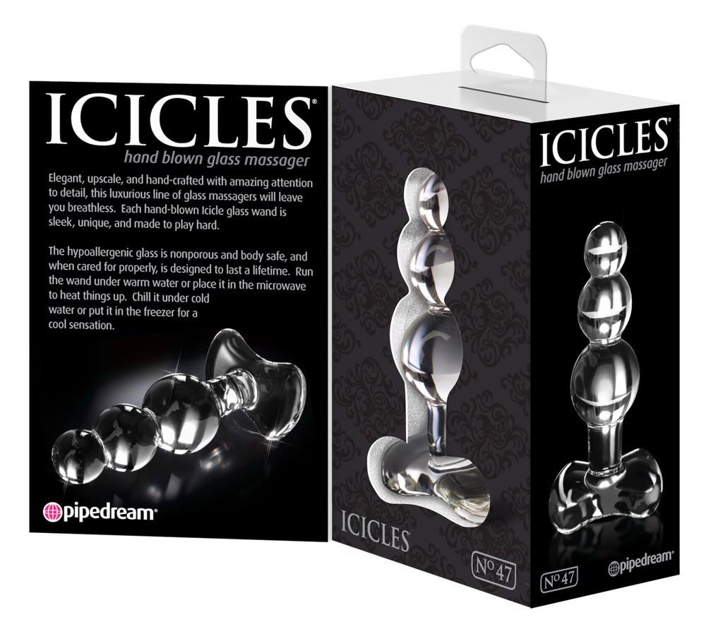 Plug anale No 47 10.5 cm – in vetro, trasparente | Icicles