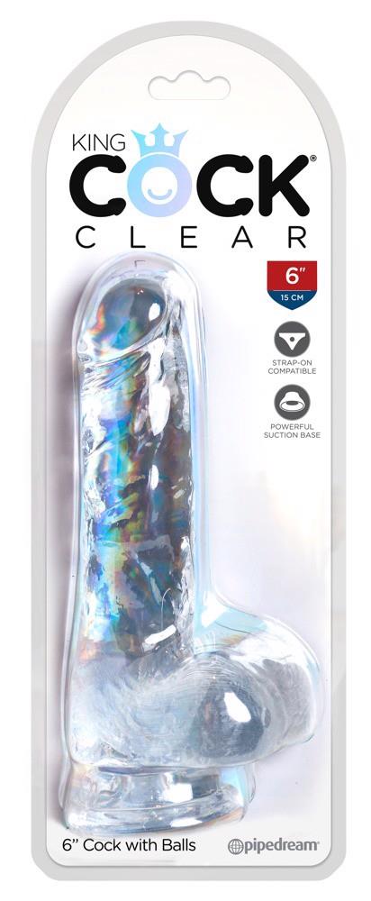 Dildo realistico KCC 6 42-05424070000 | King Cock Clear