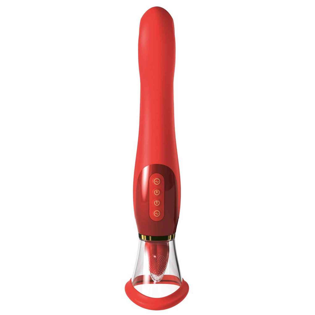 Stimolatore clitorideo ultimate 24k 10 funzioni – ricaricabile, rosso | Fantasy For Her