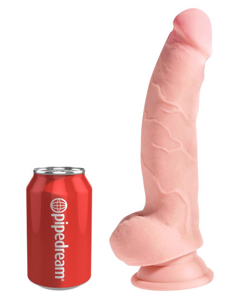 Dildo realistico KCP 8 TD Fat – con ventosa, in cyberskin | King Cock Plus