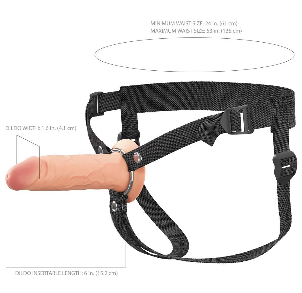 Strap-on Hollow 16.5 cm – nude | Fantasy X-Tensions Elite