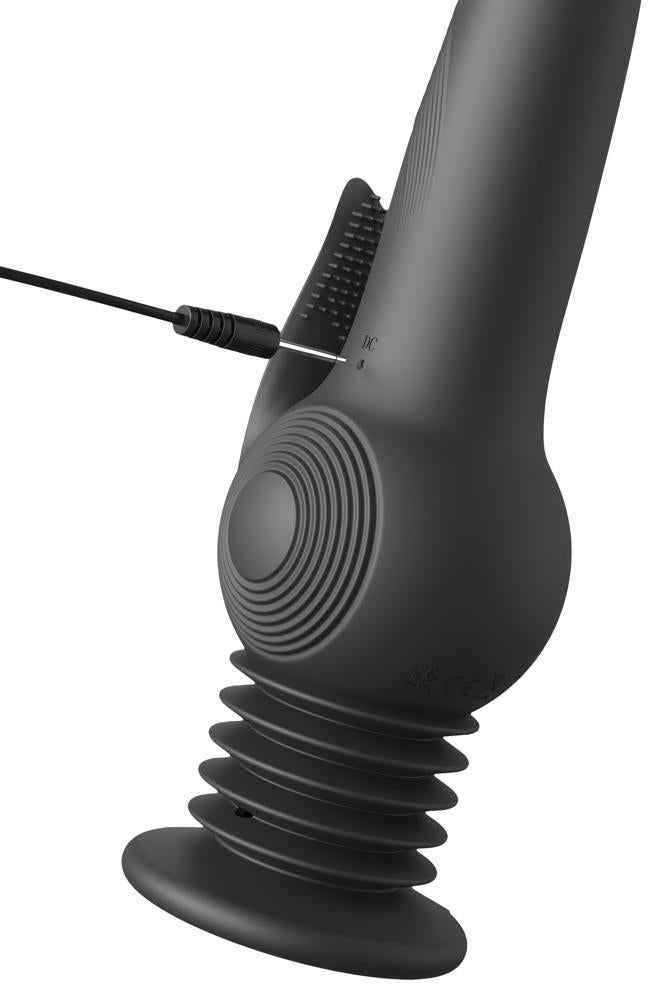 Estimulador de clítoris Pogo Thruster 10 funciones – recargable, con empuje, negro | Fetish Fantasy Series