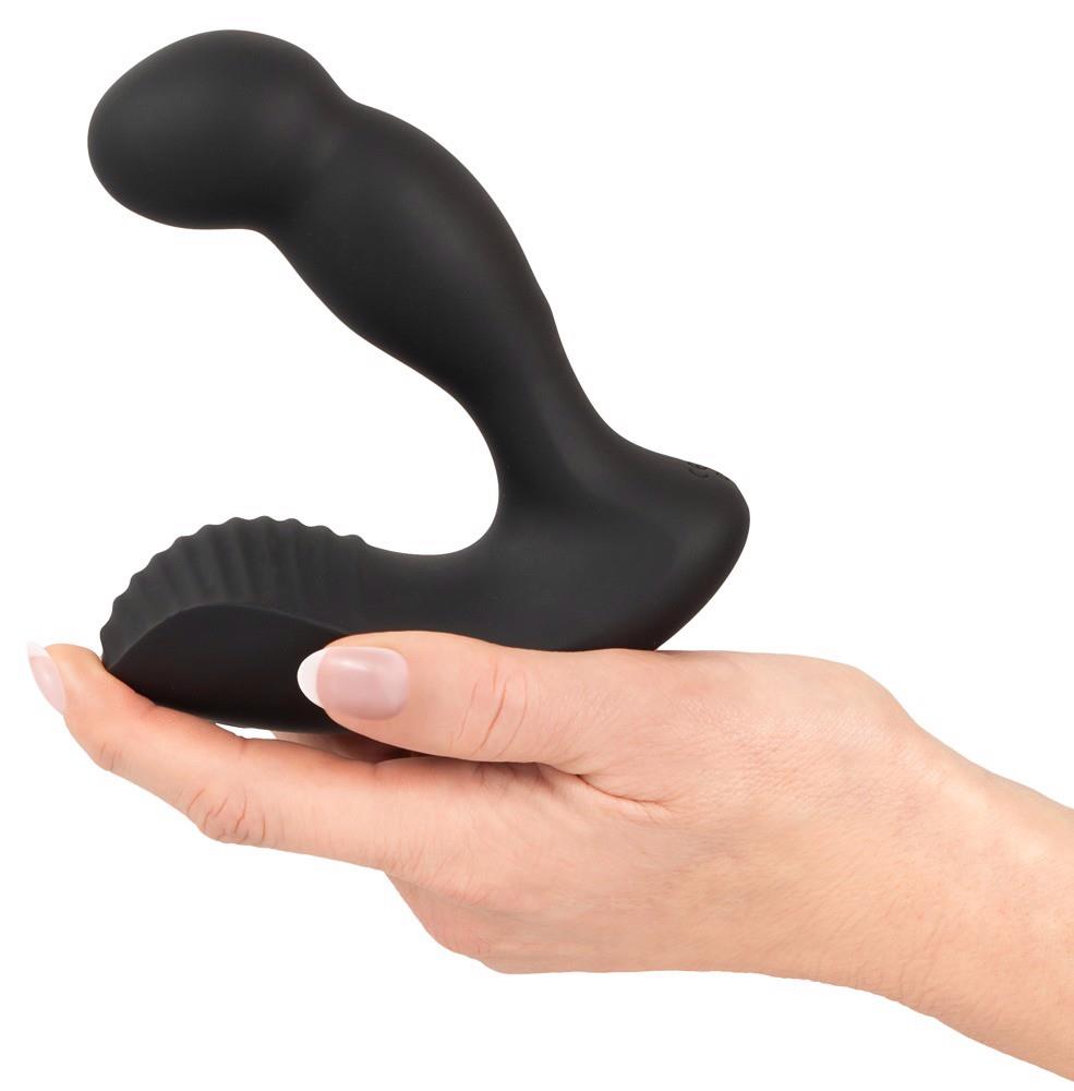 Masajeador de próstata 10 funciones – con mando a distancia, negro 13.1 cm | Rebel