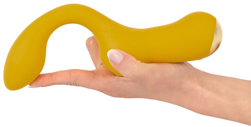 Vibratore speciale 10 funzioni – ricaricabile, doppio, giallo | Your new favourite