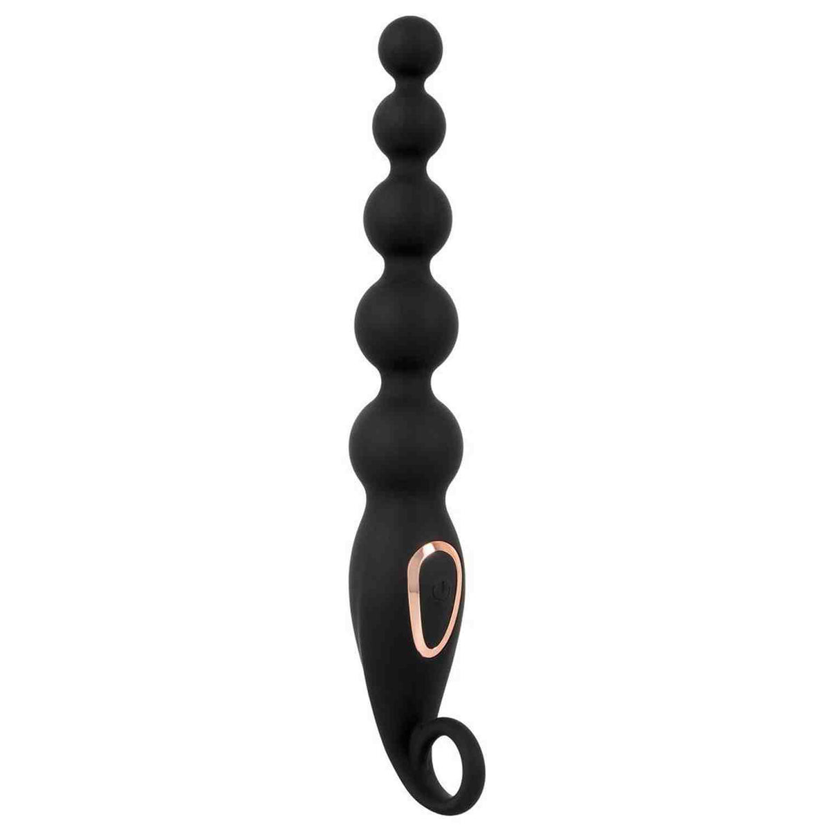 Anal beads 7 functions – rechargeable, black | ANOS