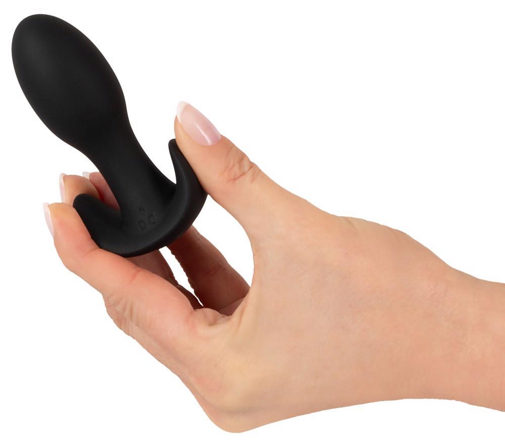 Plug anale 20 funzioni – vibrante, ricaricabile, nero | ANOS