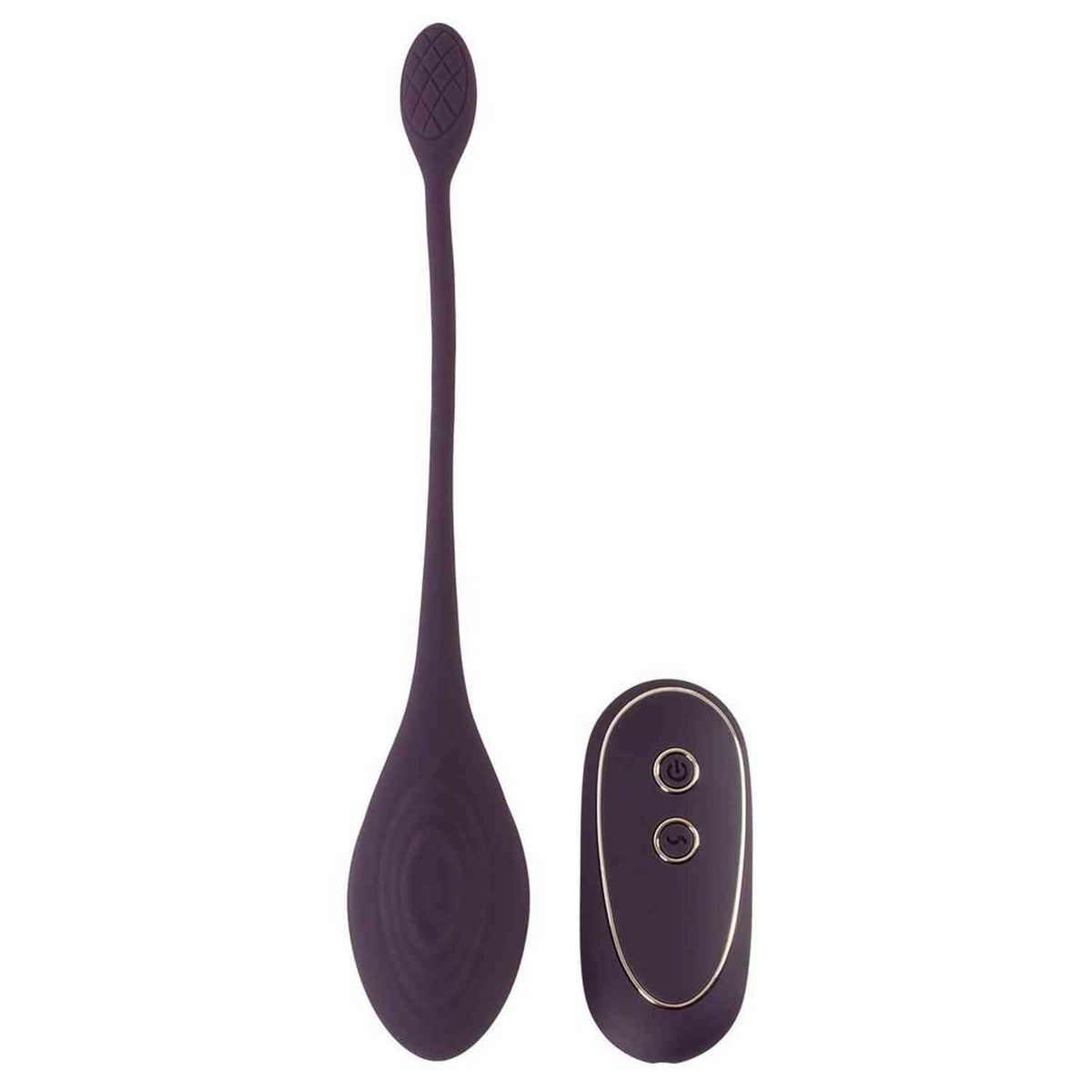 Huevo vibrador Single 10 funciones – con mando a distancia, recargable, morado | Training Pleasure Balls
