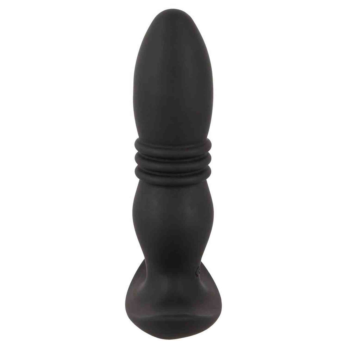 Butt plug 10 functions – vibrating, thrusting, black | ANOS