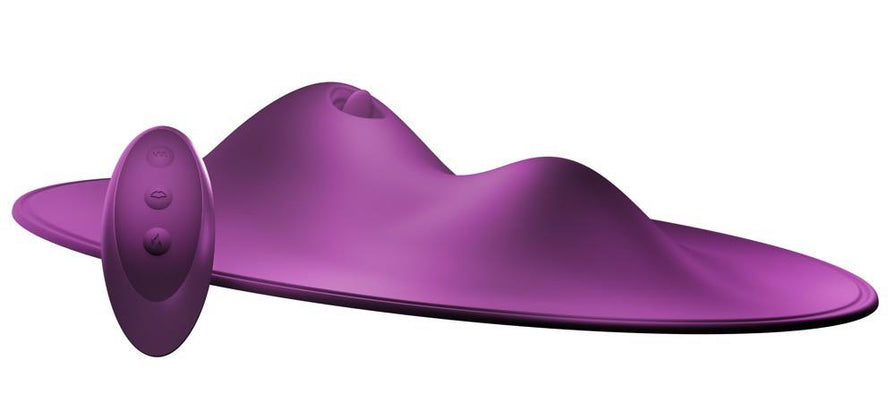Estimulador de clitóris 7 funções – com controlo remoto, recarregável, roxo | vibepad