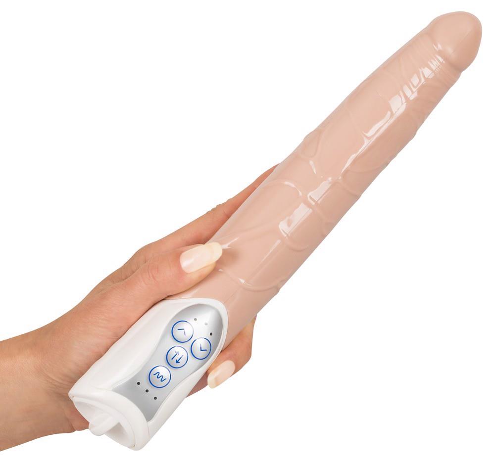 Realisztikus vibrátor Push 3 funkció – testszínű