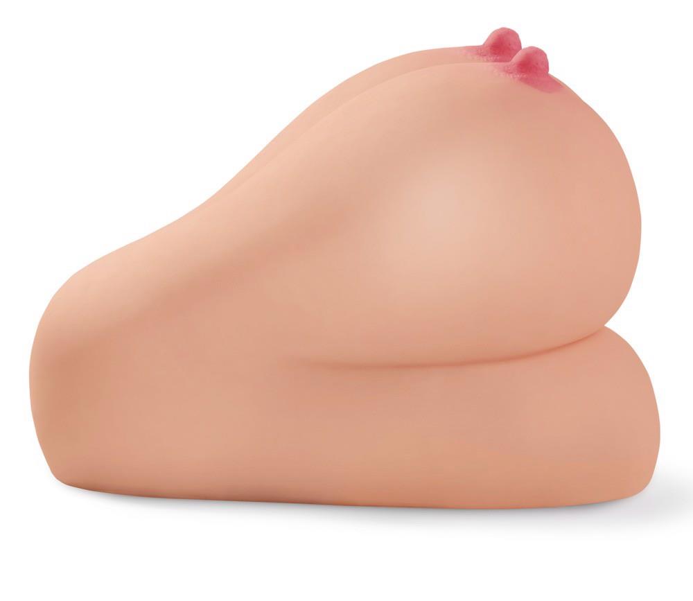 Masturbatore PDX Interactive Titty Fuck 18.4 cm – ricaricabile, nude