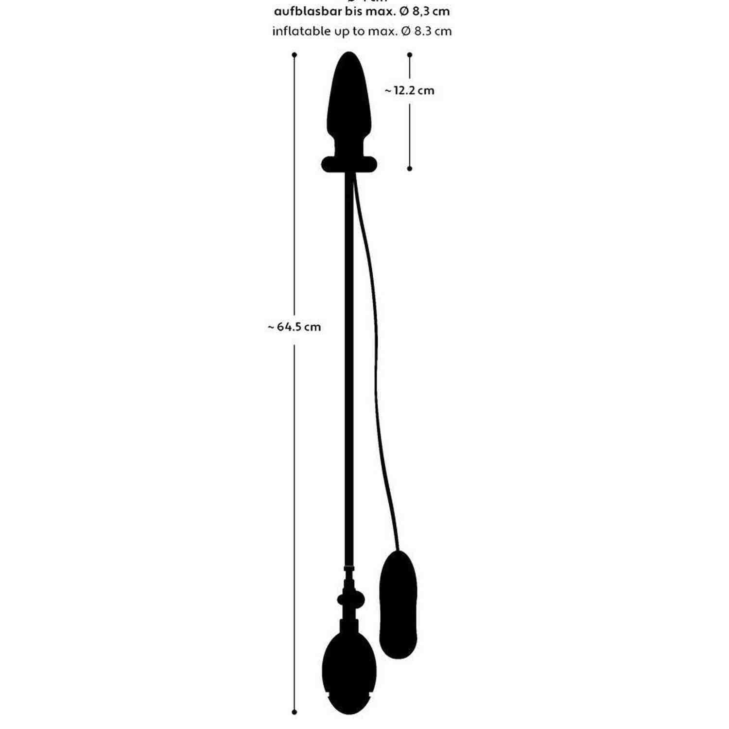 Inflatable Vibrating Butt Plug