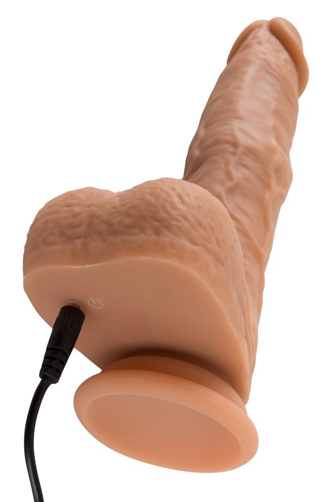 Vibrador realista 7 funções – com controlo remoto, nude