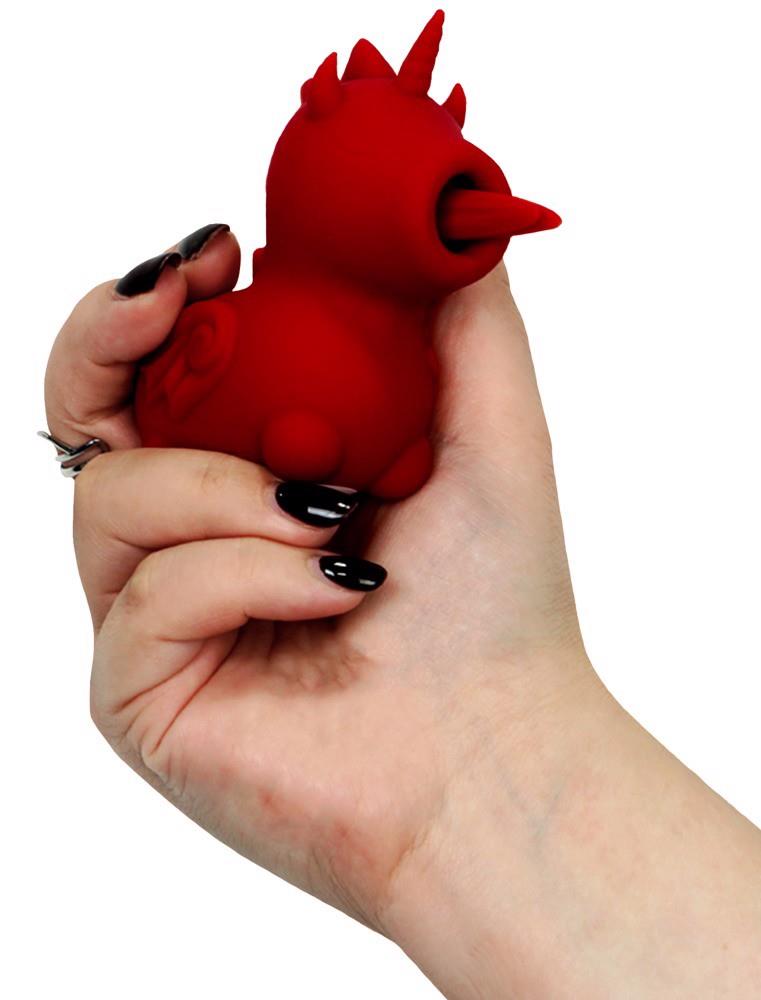 Clitoral stimulator Blaze Diablo 10 functions – rechargeable, red | Unihorn
