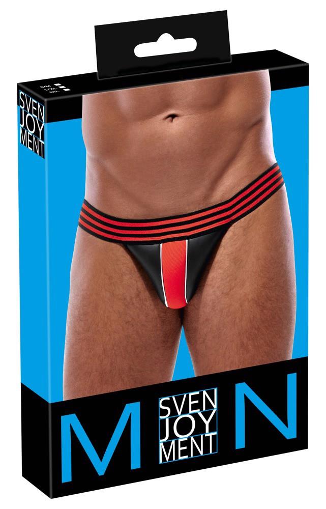 Jockstrap homme noir/rouge S/M