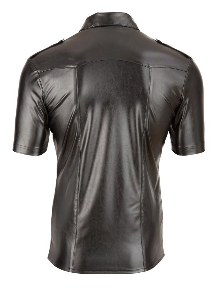 Faux Leather Men's Shirt XL