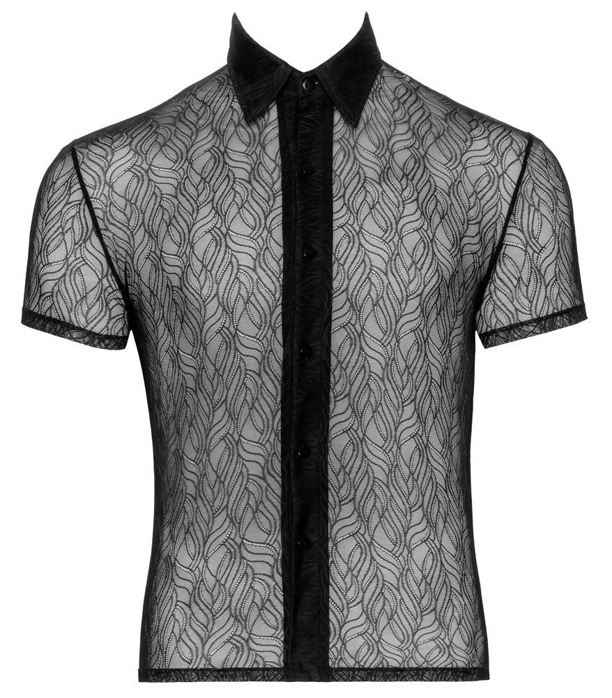 Maglietta uomo – in pizzo, nera | Svenjoyment