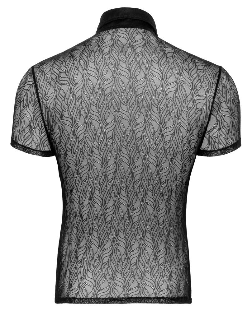 Maglietta uomo – in pizzo, nera | Svenjoyment