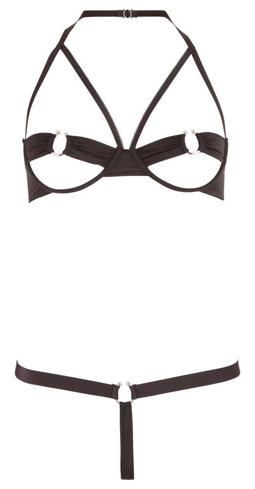 Conjunto de lencería – halter, negro | Cottelli LINGERIE