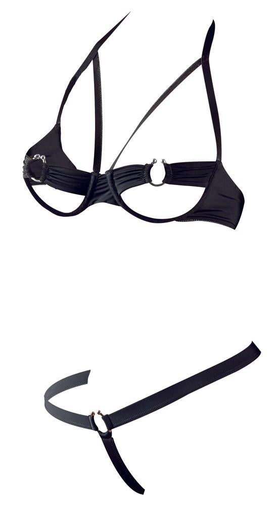 Conjunto de lencería – halter, negro | Cottelli LINGERIE