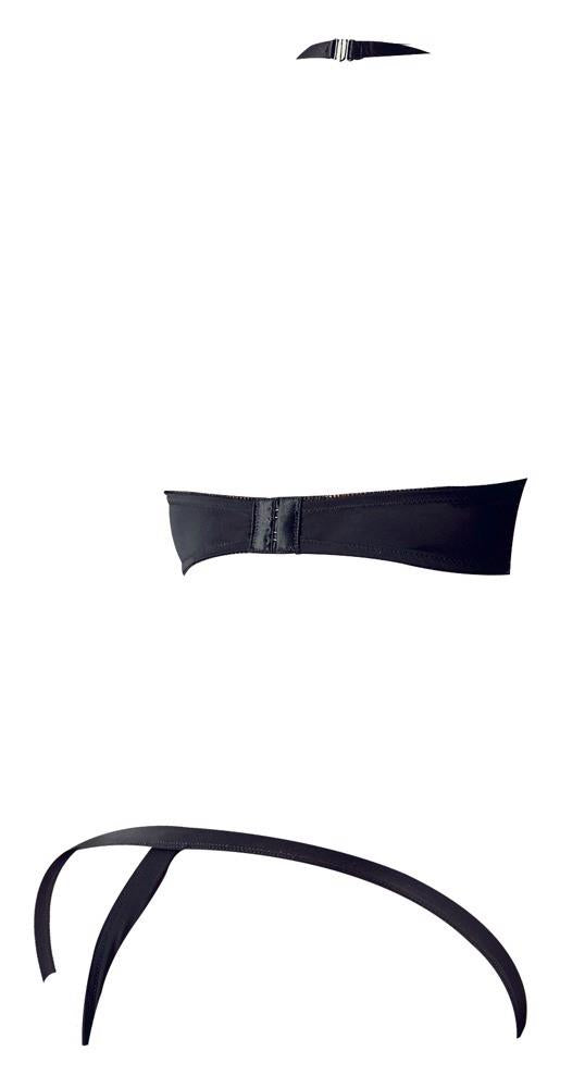 Conjunto de lencería – halter, negro | Cottelli LINGERIE