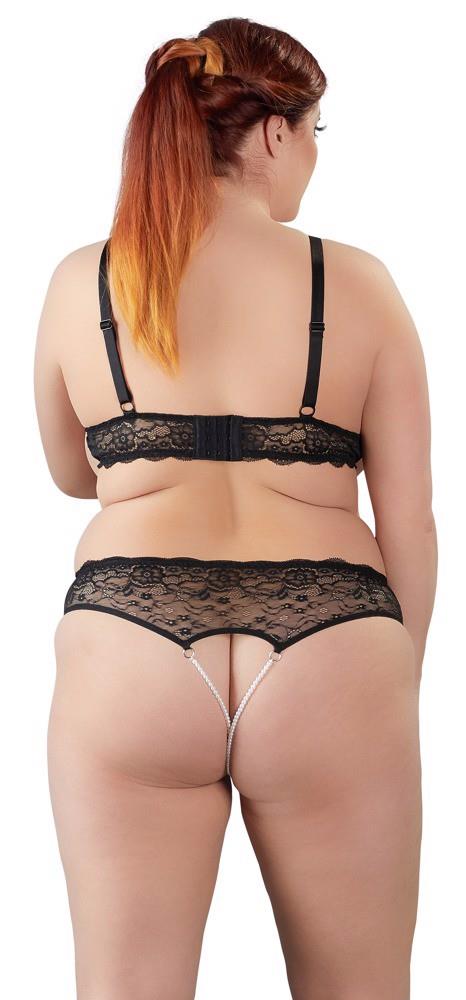 Ensemble de lingerie – en dentelle, ouvert, noir 22129001041 | Cottelli CURVES