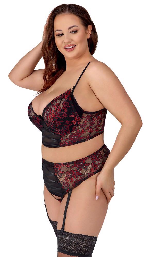 Completino – in pizzo, nero | Cottelli CURVES